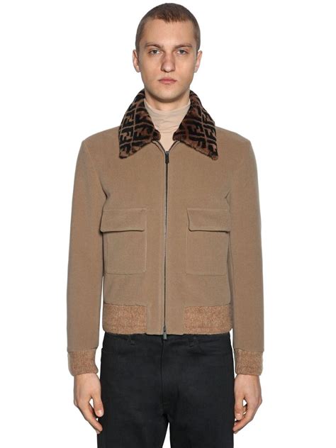 men fendi jacket|fendi bomber jacket men's.